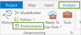 Environments on the Analysis tab