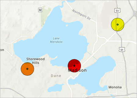 Map results of the candidate site suitability analysis