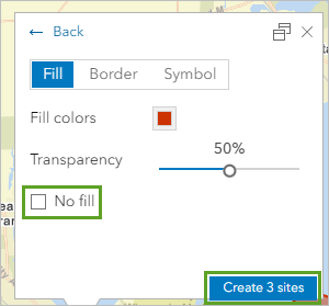 No fill is not checked.