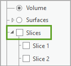 Slices turned off