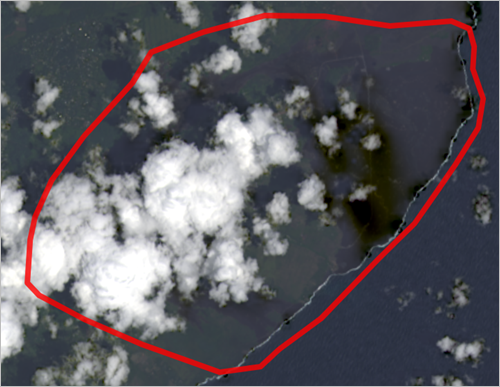 Kilauea lava flow extent layer