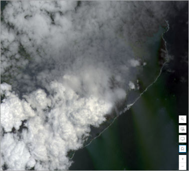 Landsat Natural Color (07/17/2018) image on the map