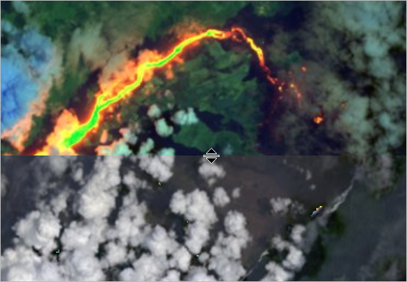 Comparison of the 08/02/2018 layers