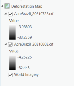 Contents pane containing two images and a basemap