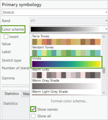 Color scheme parameter