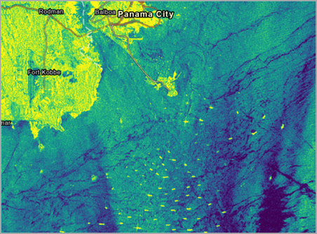 Newly symbolized SAR imagery