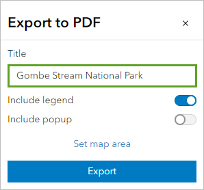 Title parameter