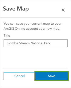 Save button