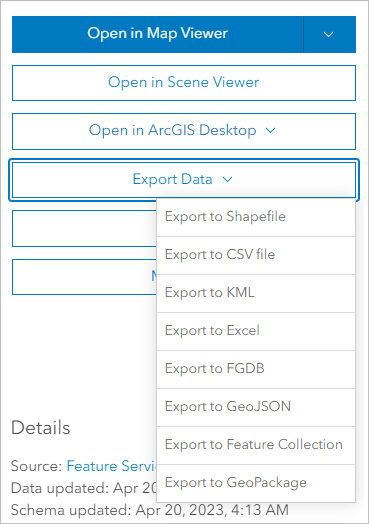 Export and publish a feature layer | Learn ArcGIS