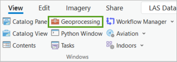 Geoprocessing button