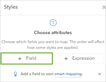 Guardrail End Type field chosen for Choose an attribute to show