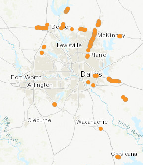 Appended data added to the map