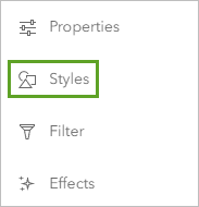 Styles button