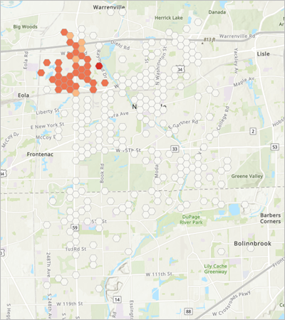 Hot spots map