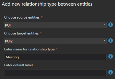 Add new relationship type between entities parameters