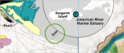 Estuary Mouth label partially hidden behind the inset map