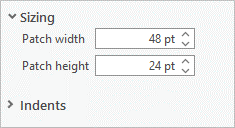 Sizing properties