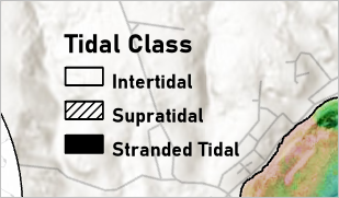 Tidal Class legend on the layout