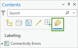List By Labeling tab in the Contents pane