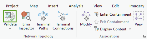 Validate button on the ribbon