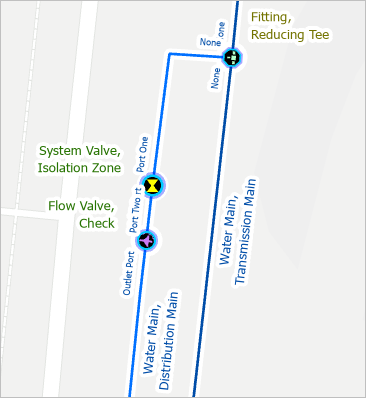 Map with a system isolation valve