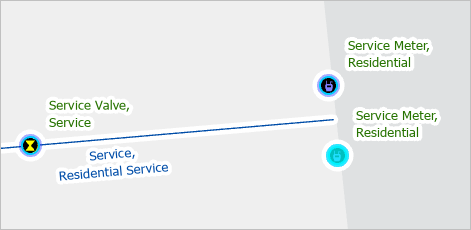 Two new residential service meter features on the map