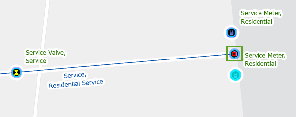 New residential service connection feature on the map