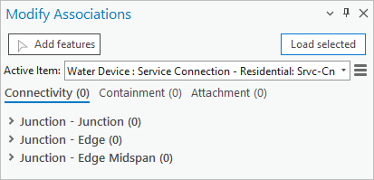 Modify Associations pane