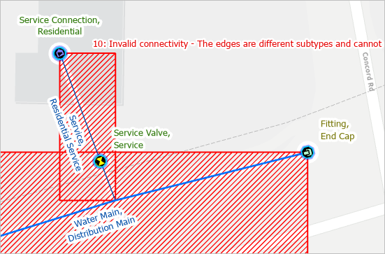 Map with labels