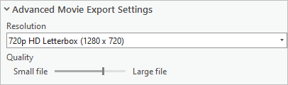 Advanced Movie Export Settings