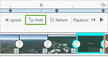 Hold on the Animation Timeline toolbar