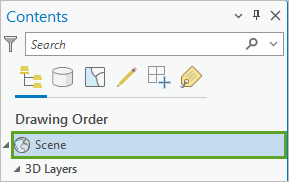 Scene in the Contents pane