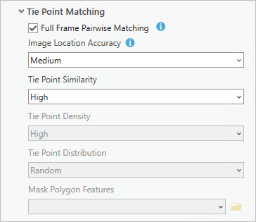 Full Frame Pairwise Matching box checked