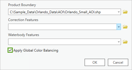 Apply Global Color Balancing box checked