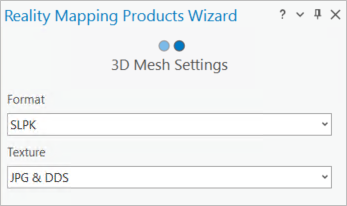 3D Mesh Settings page