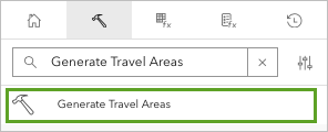 Generate Travel Areas search result