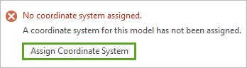 Assign Coordinate System button