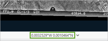 Latitude and longitude of the image