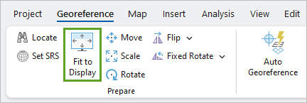 Fit the image to the current map extent.