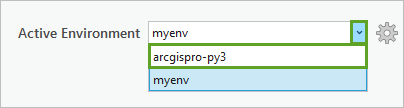 Choose arcgi.spro-py3.