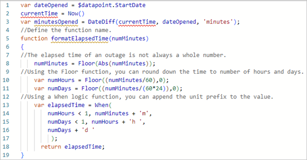 Format elapsed time function.