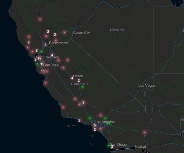 Symbology updates on the map