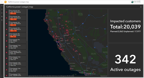 Final power outage dashboard