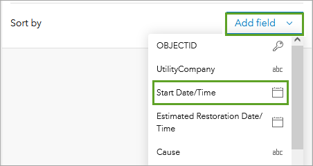 Start Date/Time for Add field