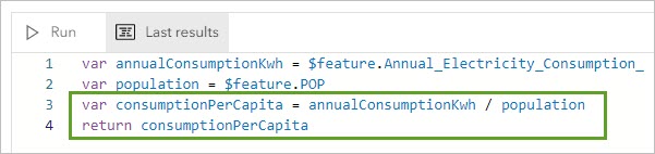 Create the consumptionPerCapita variable.
