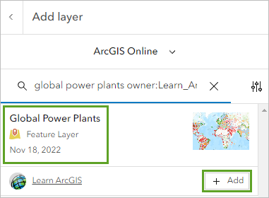 Search for global power plants.