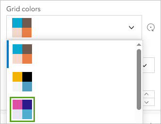 Pink-purple-blue grid option for the Grid colors parameter
