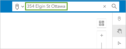 Elgin Street address in the search bar