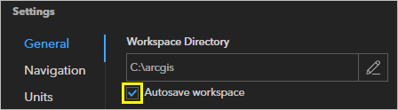 Autosave workspace on exit checked