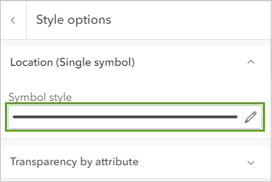 Symbol style option